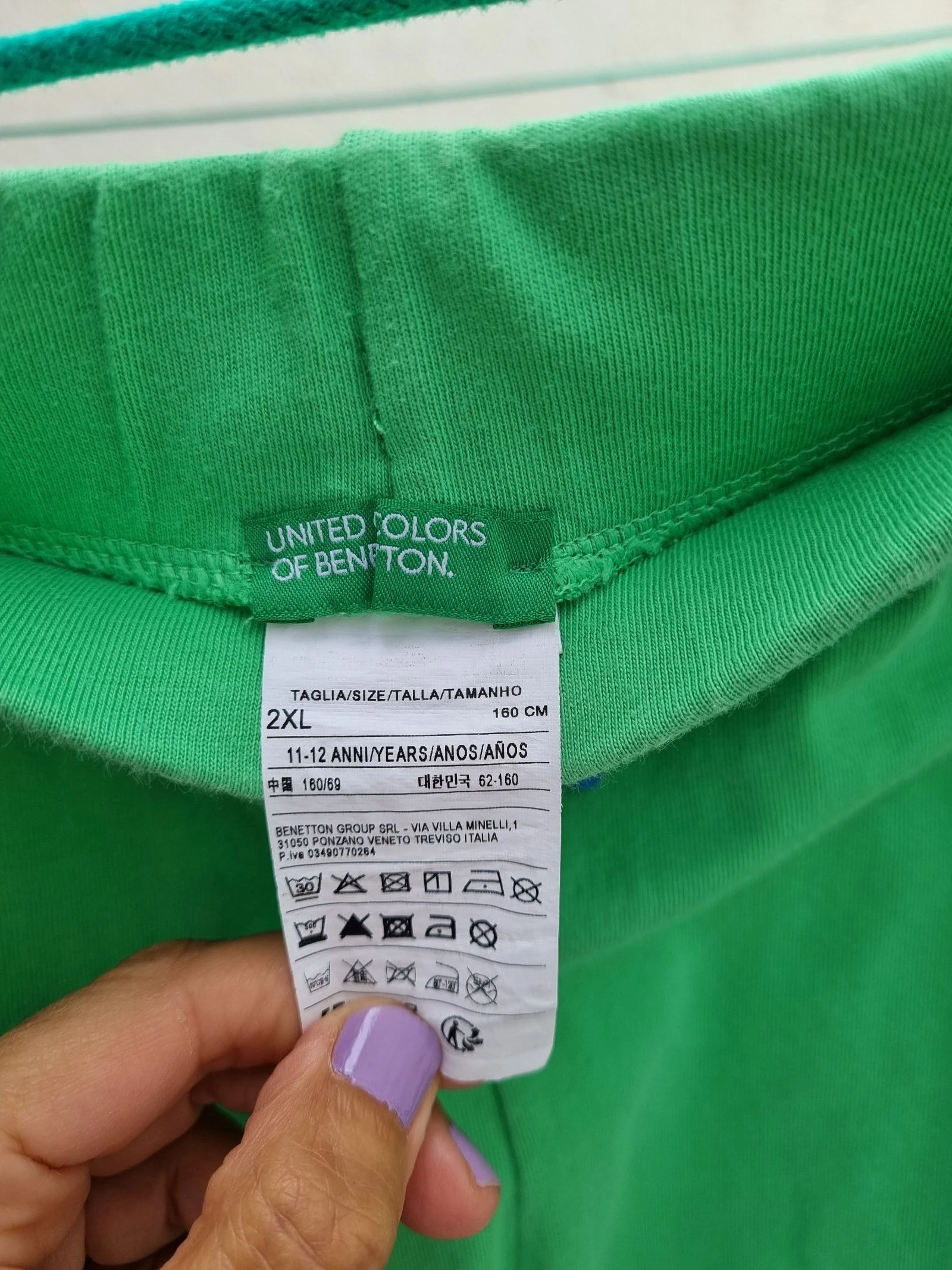 Bermuda Benetton verde de niño talla 2XL – photo 3